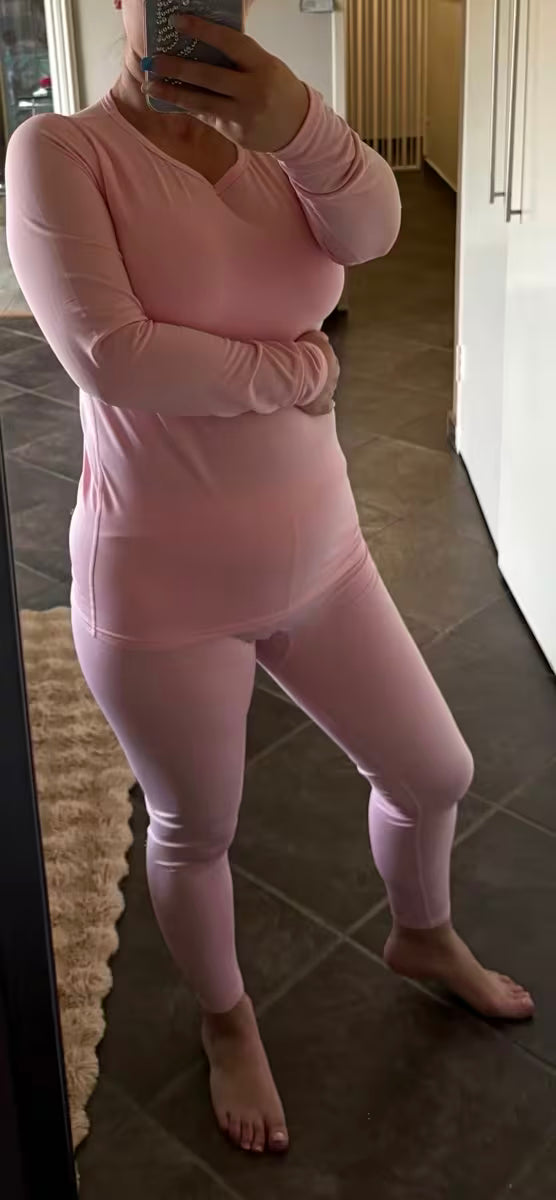 2-Piece Women’s Thermal Set – Long Sleeve Top & Leggings