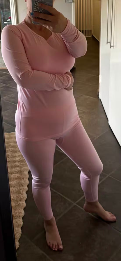 2-Piece Women’s Thermal Set – Long Sleeve Top & Leggings