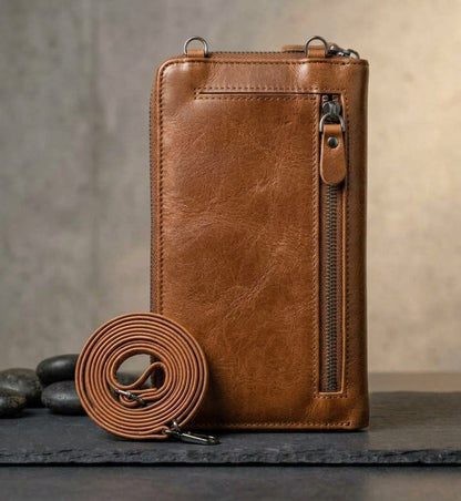 Core Collective™ Crossbody Sling Phone + Purse — Brown