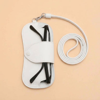 Core Collective™ Neck Lanyard Glasses Pouch - White