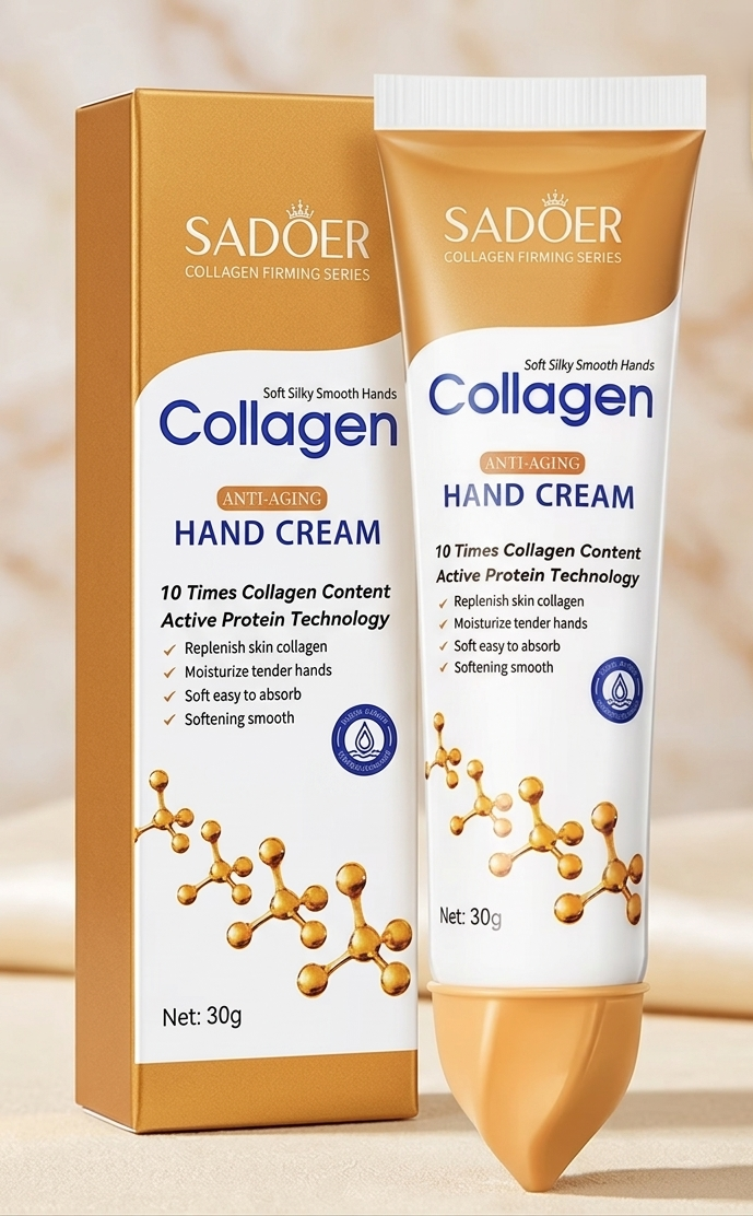 Hydrating Collagen Hand Cream – Anti-Aging Moisturizer for Soft, Smooth Winter Hands