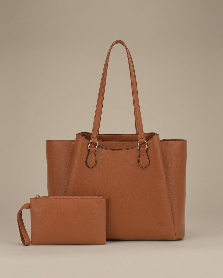 The Executive Tote with Matching Clutch