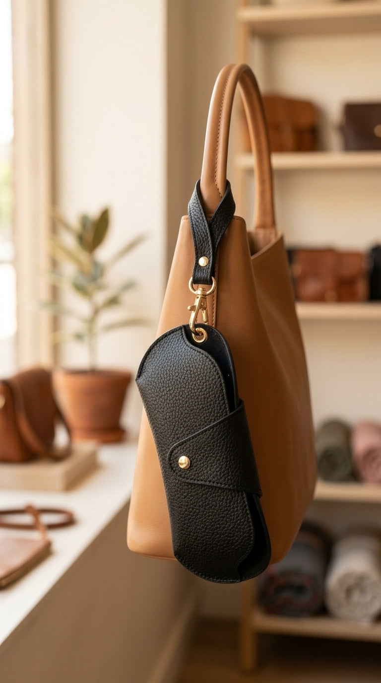 Core Collective™ Clip-On Glasses Pouch — Black