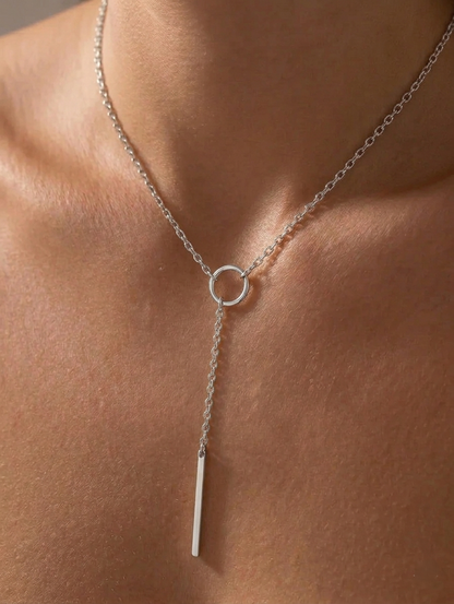 💖PureAura™ Circle Drop Necklace (Gold & Silver)