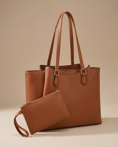 The Executive Tote with Matching Clutch