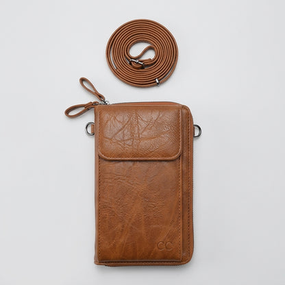 Core Collective™ Crossbody Sling Phone + Purse — Brown