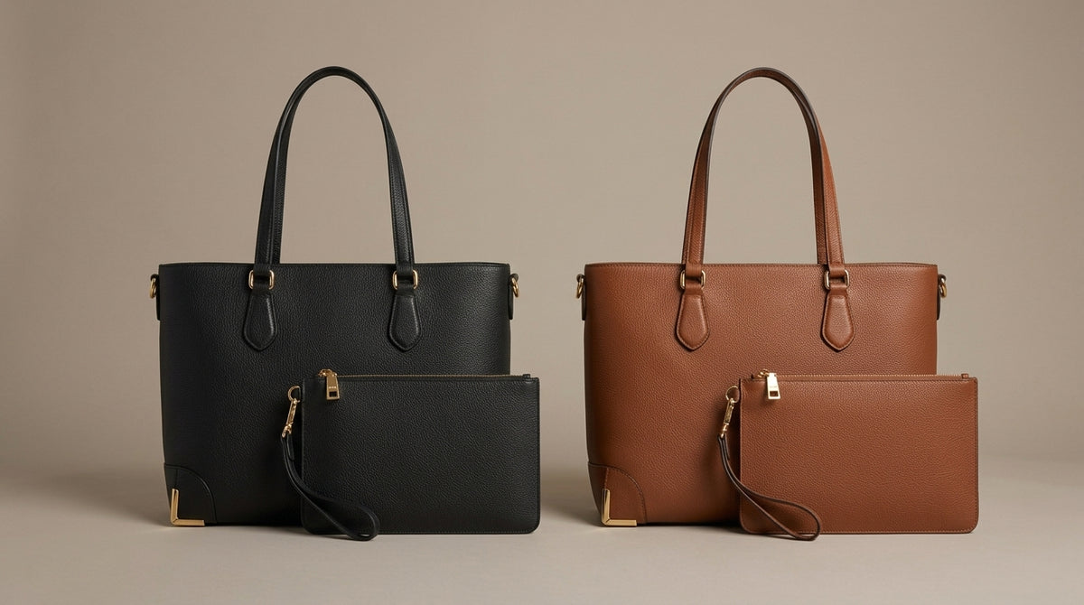 The Executive Tote with Matching Clutch