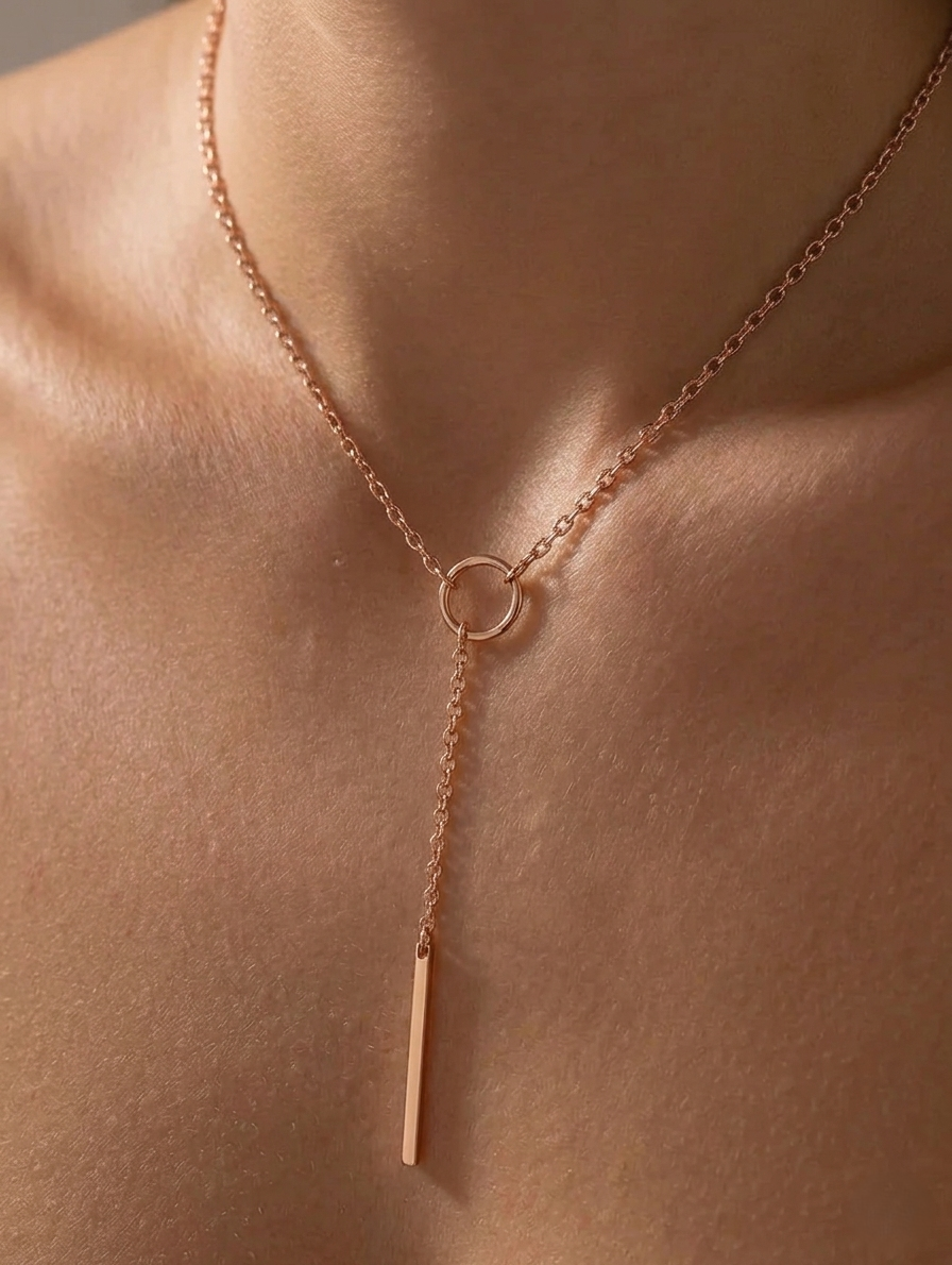 💖PureAura™ Circle Drop Necklace (Gold & Silver)