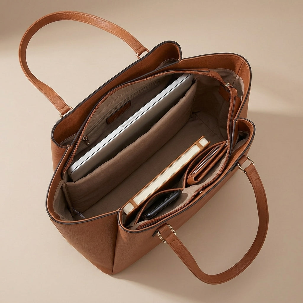 The Executive Tote with Matching Clutch