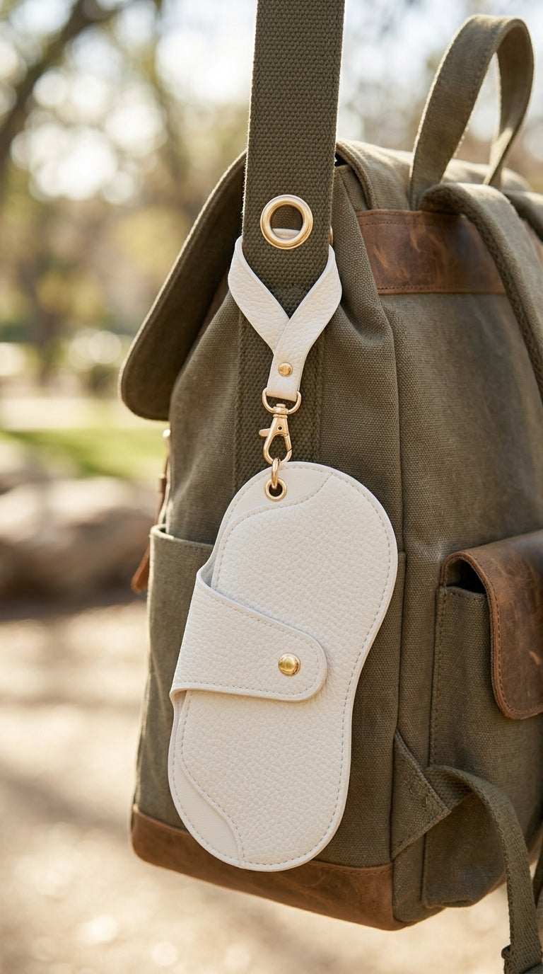 Core Collective™ Clip-On Glasses Pouch — Ivory White
