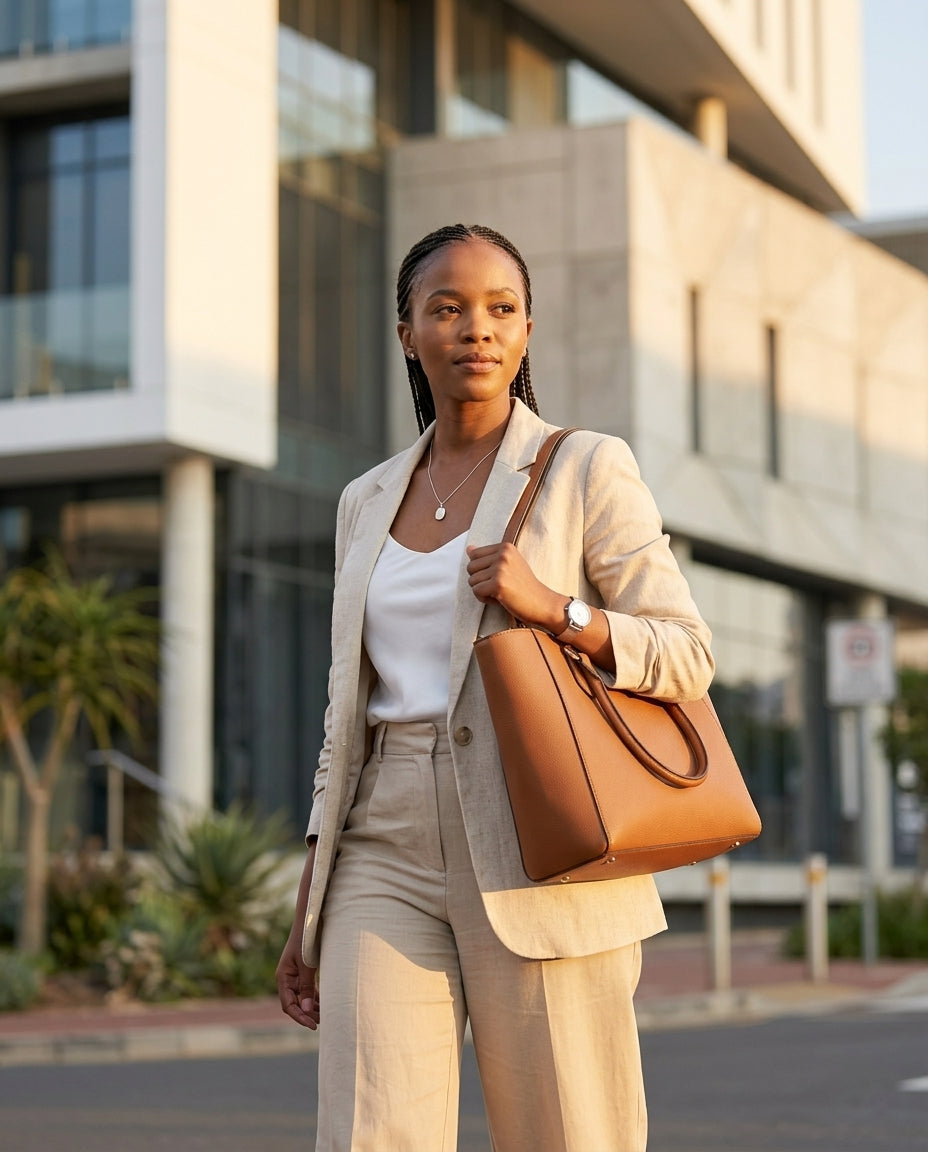 The Executive Tote with Matching Clutch