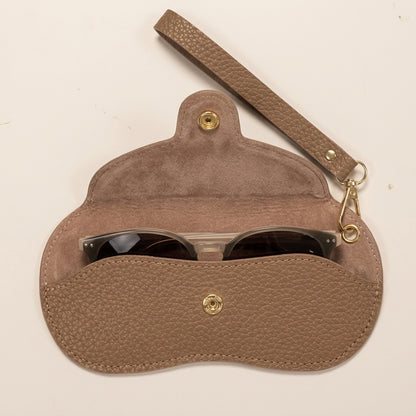 Core Collective™ Clip-On Glasses Pouch — Light Brown