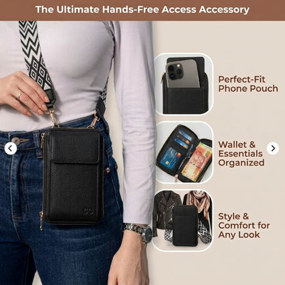 Core Collective™ Crossbody Sling Phone + Purse — Black