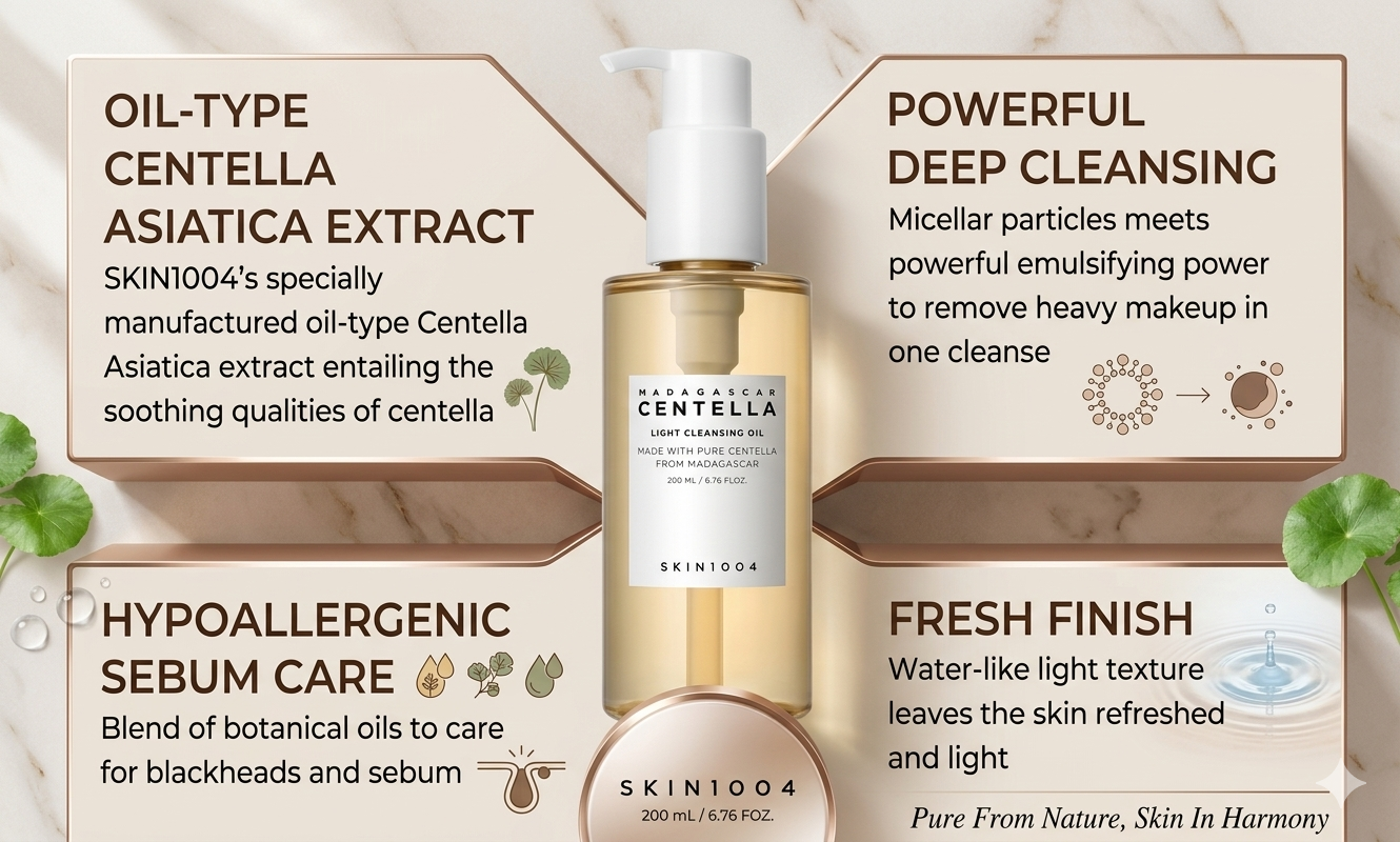 Madagascar Centella Double Cleansing Duo – Gentle Oil & Foam Cleanser Set for Clear, Calm Skin