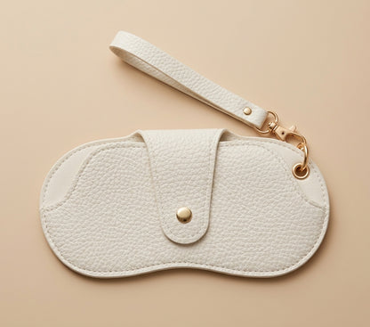 Core Collective™ Clip-On Glasses Pouch — Ivory White