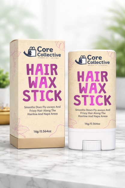 CCollective™ - Hair Control Pomade Stick – Non-Greasy Flyaway & Edge Control Wax for Sleek Styling & Frizz Smoothing