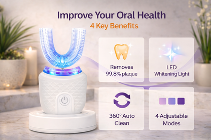 U-Shaped Electric Toothbrush – 360° Deep Clean in Seconds - CCollective