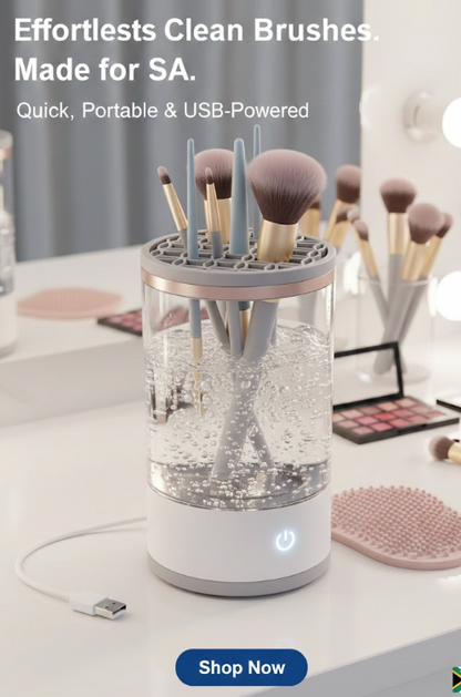 Portable Electric Makeup Brush Cleaner – USB Rechargeable Automatic Brush Washing Machine for Fast, Hygienic Cleaning