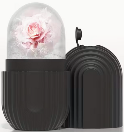 Facial & Eye Ice Roller – Reusable Silicone Skin Brightening Tool for Puffiness, Glow & Relaxation | No Battery Required