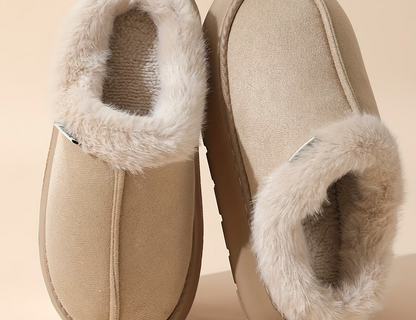 Women’s Luxury Plush Winter Slippers – Thick Sole Cozy Indoor Shoes