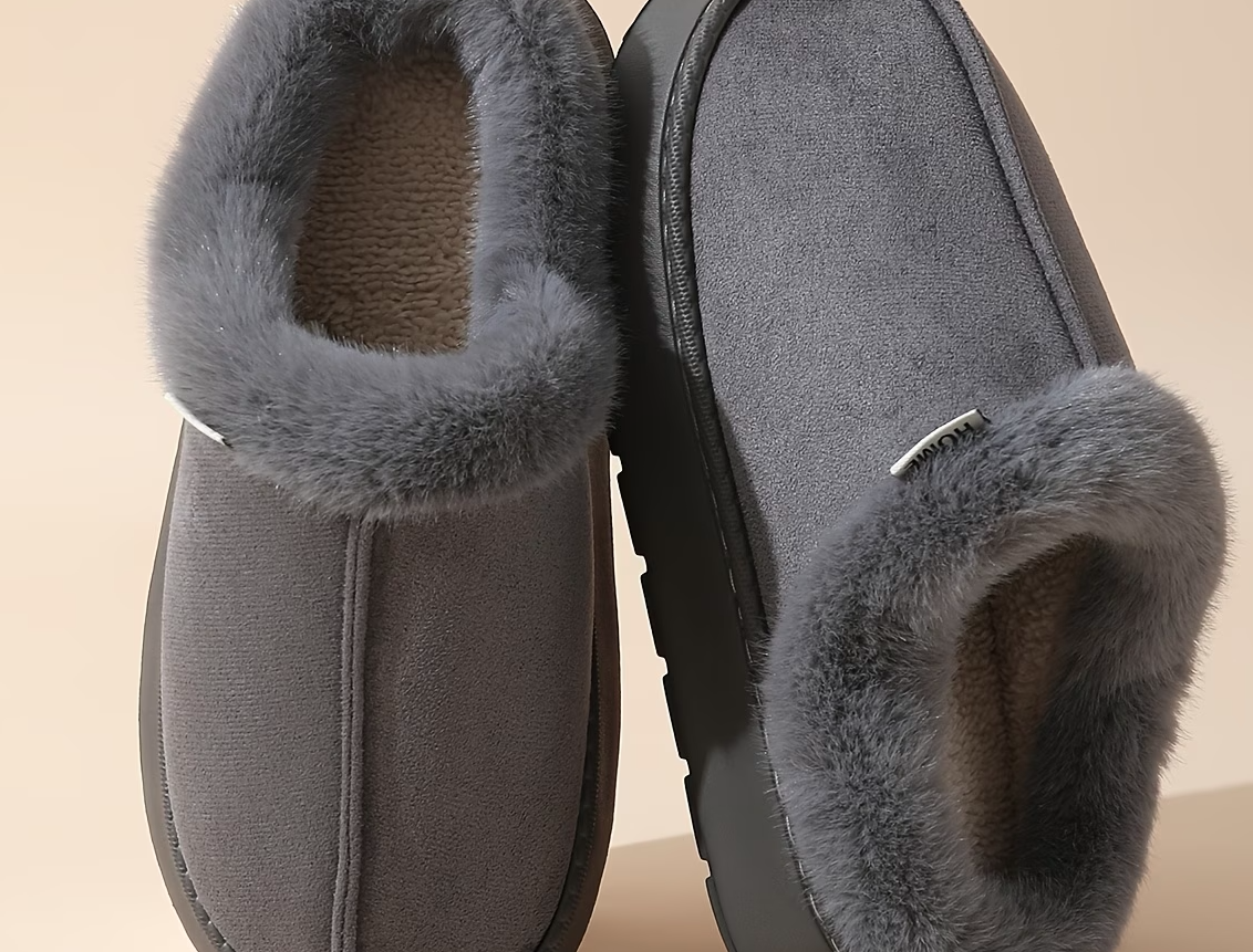 Women’s Luxury Plush Winter Slippers – Thick Sole Cozy Indoor Shoes