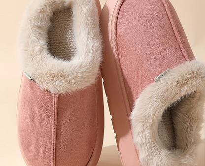 Women’s Luxury Plush Winter Slippers – Thick Sole Cozy Indoor Shoes