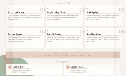 CCollective™ - Retinol & Collagen Firming Cream + Hydrating Serum Duo (FREE Serum Included) Alcohol-Free - Anti-Aging Skincare Set for All Skin Types