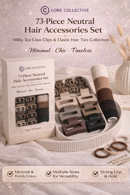 CCollective™ - 73-Piece Neutral Hair Accessories Set – (Autumn/Winter Edition)