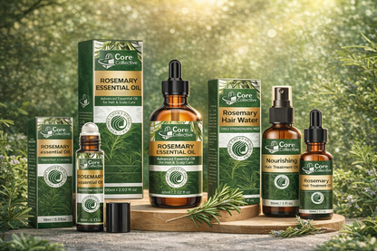 Rosemary Hair Care Gift Box – Natural Rosemary Oil & Hair Water Set for Hair Growth, Strengthening & Moisturizing | Lightweight Scalp Treatment | Summer Self-Care Gift