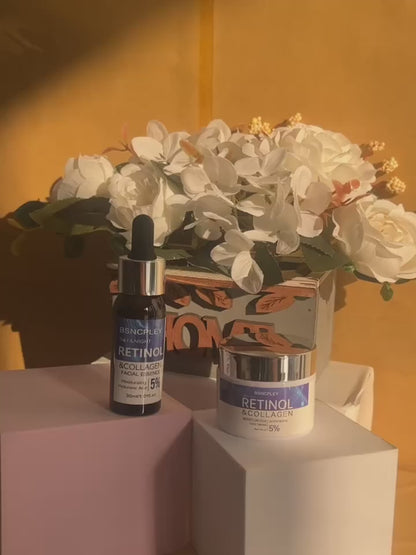 CCollective™ - Retinol & Collagen Firming Cream + Hydrating Serum Duo (FREE Serum Included) Alcohol-Free - Anti-Aging Skincare Set for All Skin Types