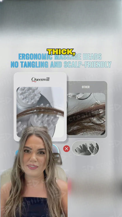 Electric Cordless Scalp Massager – 4-Mode Deep Cleansing, Hair Growth & Stress Relief