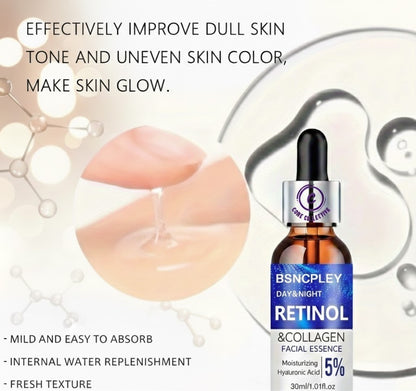 CCollective™ - Retinol & Collagen Firming Cream + Hydrating Serum Duo (FREE Serum Included) Alcohol-Free - Anti-Aging Skincare Set for All Skin Types